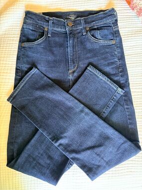 Citizens Of Humanity Dark Blue Ankle Cropped Jeans